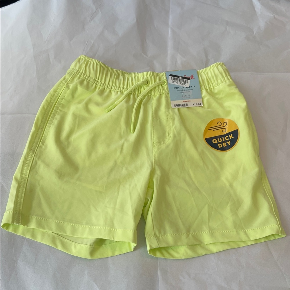 Lemon Yellow Quick Dry Shorts